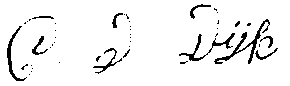 handtekening Cornelia van Dijk