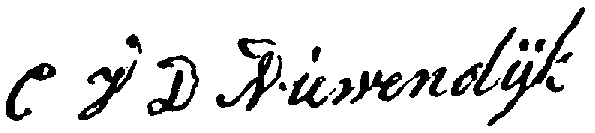 handtekening Cornelia van den Nieuwendijk