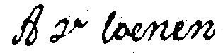 Handtekening Aartje van Loenen