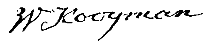 Handtekening Willem Kooijman