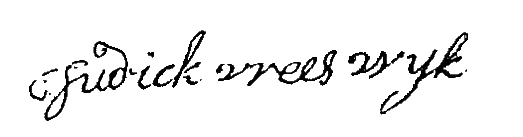 Handtekening Judick Vreeswijk